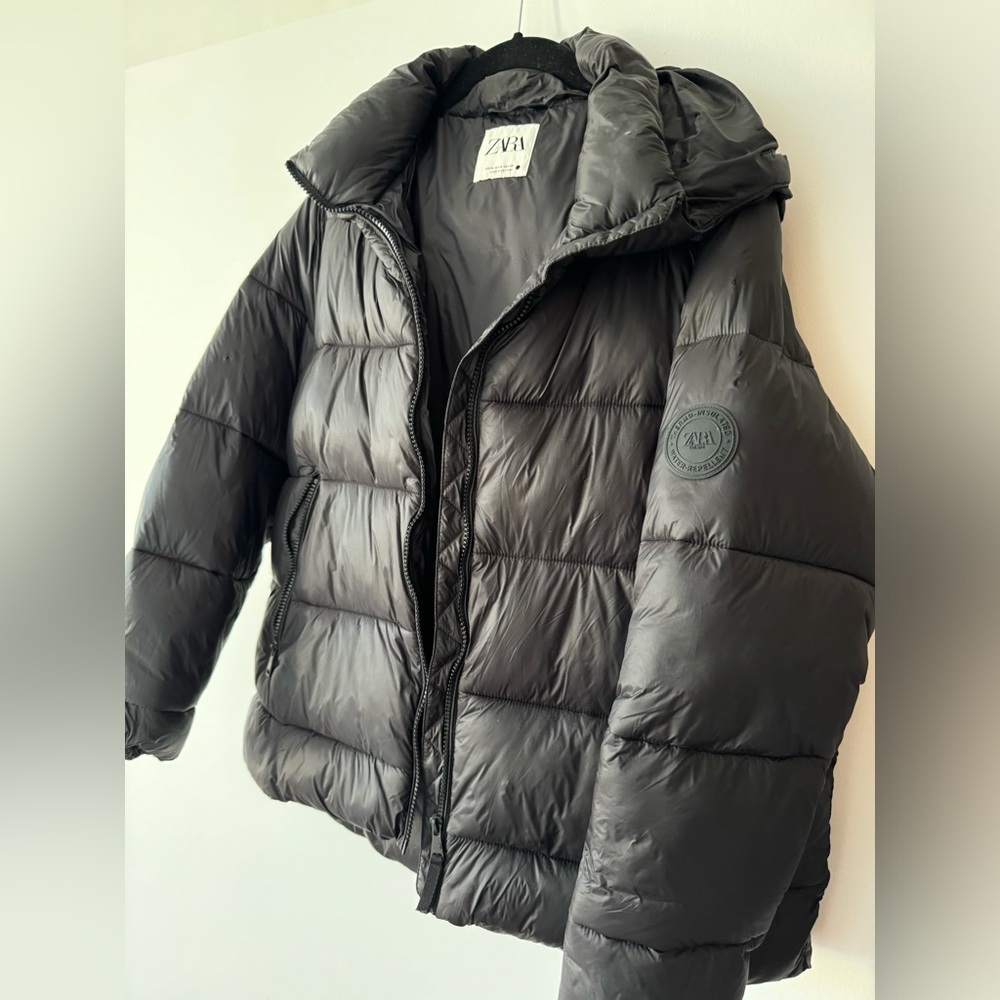 Black Puffer Jacket from Zara